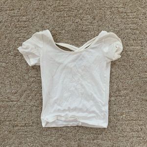 Aeropostale White Cropped Top